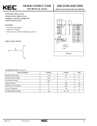Datasheet KRC232M manufacturer KEC